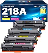 E-Z Ink 218A with Chip Compatible for HP 218A Toner Cartridges 4 Pack 218X Toner for HP Color Las...