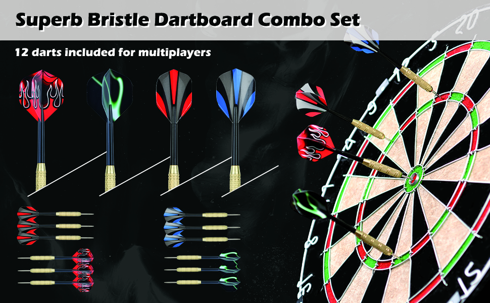 LinkVisions Dartboard with Staple-Free Bullseye