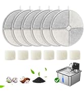 6 Pack Filters Replacement Filter for FS30 Cat Fountain, 6 Layer Filter | Suitable for FS30, Repl...