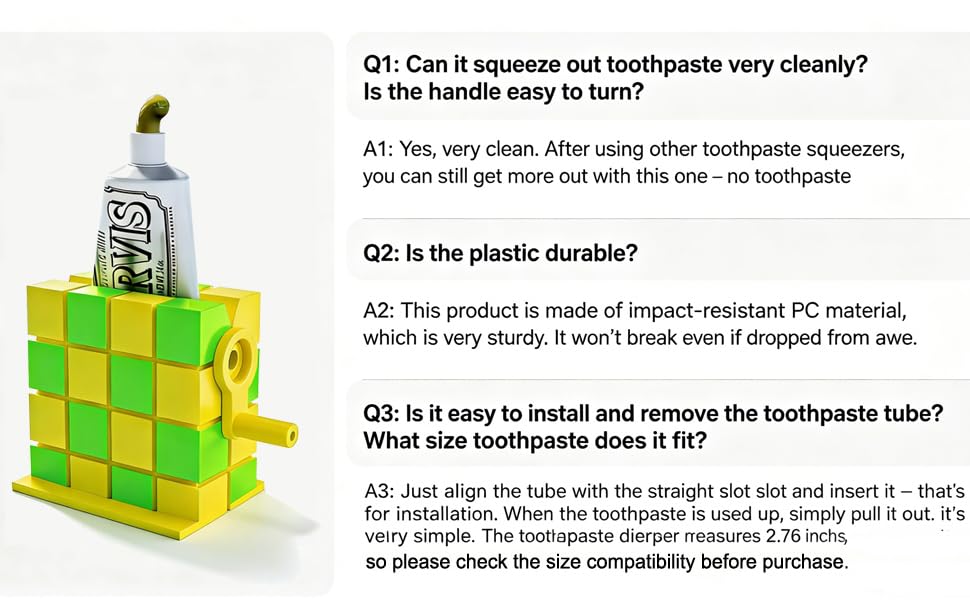 oothpaste Tube Squeezer Tool - Toothpaste Dispenser for Kids