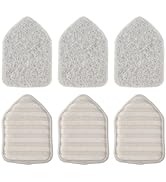 CLEANHOME Tile Tub Scrubber Brush Replacement Pads 6 Pieces for Cleaning Bathroom Kitchen Toilet ...