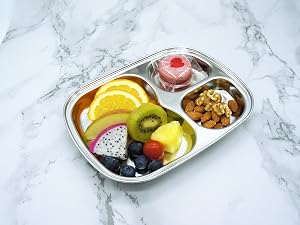 Dishwasher-safe kids plate with smooth, easy-to-clean surface