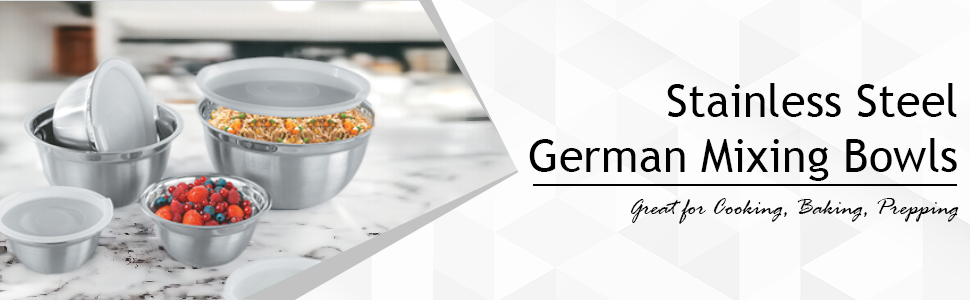 stainless steel mixing bowls