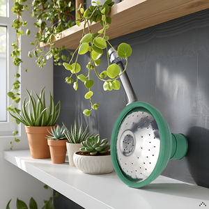 A lush, vibrant garden filled with blooming flowers and verdant plants, creating a serene and inviti