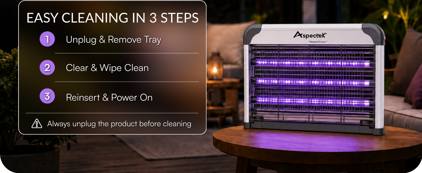 ASPECTEK 3 LED Bug Zapper