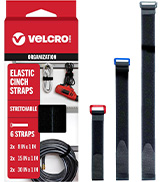 VELCRO Brand VEL-30794-AMS Elastic Cinch Straps with Buckle |