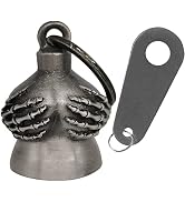 Dream Apparel Motorcycle Biker Bell W/ Motorcycle Bell Hanger, Motorcycle Accessories or Key Chai...