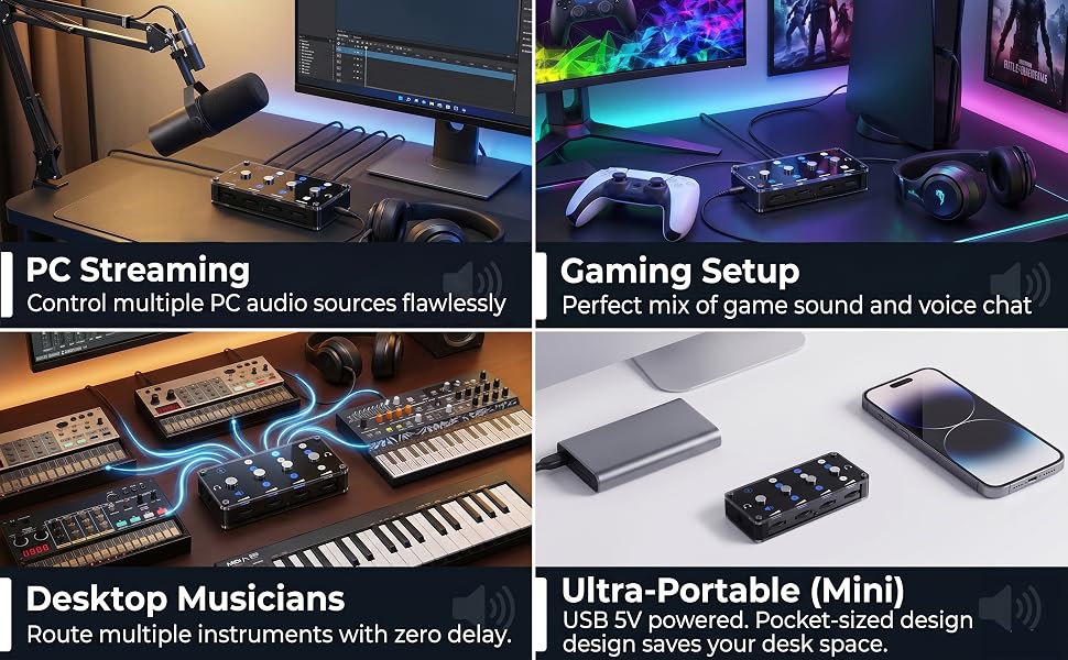 gaming audio mixer