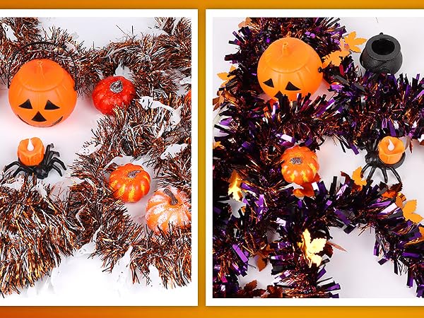 Halloween Tinsel Garland
