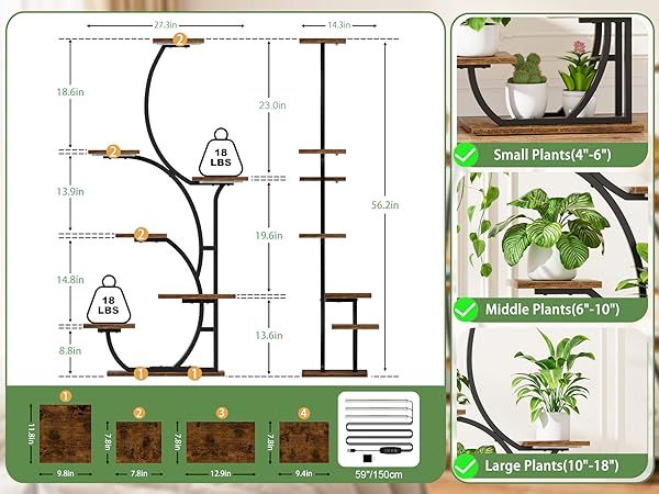 Lighted Plant Stand Indoor
