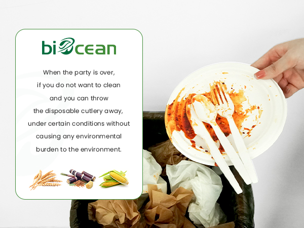 easy to clean, disposable forks utensil for party wedding office event