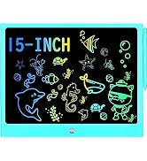 LCD Writing Tablet for Kids, 15 Inch Colorful Electronic Doodle Board for Kids Age 3+ Toys Christ...