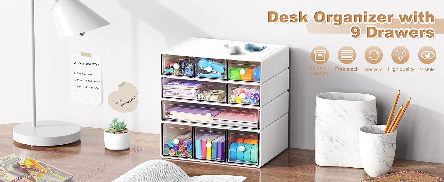 Desk drawer organizer