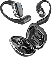 Open Ear Wireless Earbuds Bluetooth Headphones, 80H Playtime Stereo Ear Buds with ENC Noise Cance...