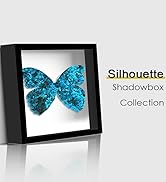 Picrit Shadow Box Frame 12x12, Display Case Box with High Definition Real Glass and Black Back fo...