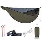 Onewind 11ft Camping Hammock with Mosquito Net and Structure Ridgeline, Lightweight Portable Hamm...