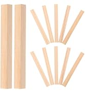 SHINEOFI 30pcs Square Wood Dowel Rods Small Square Sticks Unfinished Wood Crafts Hardwood Sticks ...