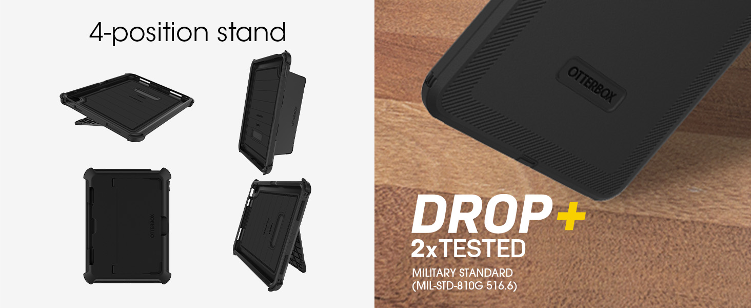otterbox defender case, ipad 10th gen case, black defender case, ipad 10th gen case, otterbox ipad