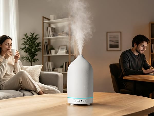 Gooamp 200ML Ceramic Essential Oil Diffuser