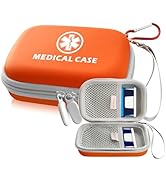 TINNALART Orange Carrying Case Compatible with Auvi-Q, Fits Asthma Inhaler Holder - Insulated Pro...