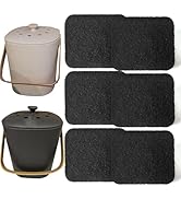 PurifyLogix Compost Bin Odor Filters Replacement Oval Activated Carbon Filters for Bamboozle Comp...
