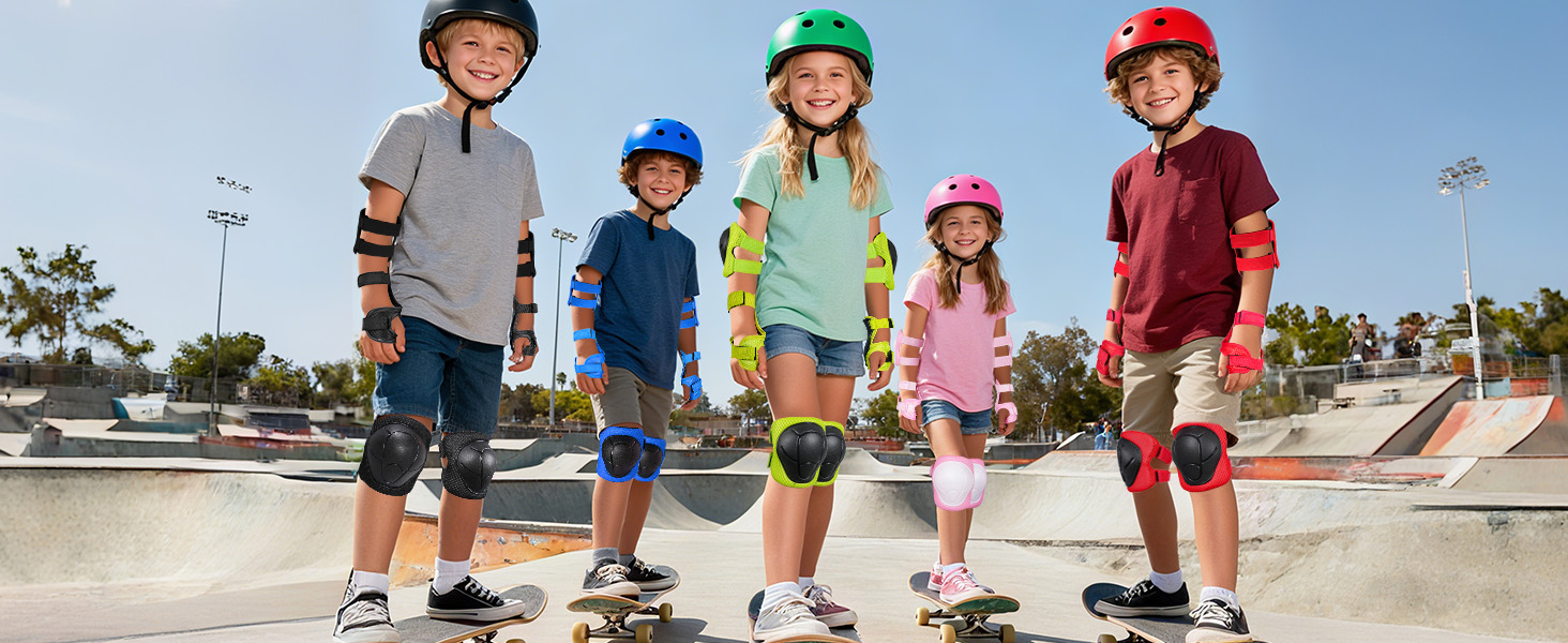 kids knee pads and elbow pads set