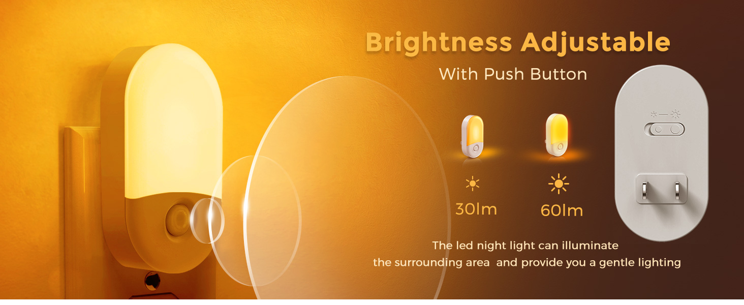 30/60LM Adjustable Brightness