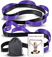 Acozycoo Stretching Strap with Loops for Physical Therapy,Yoga Strap for Stretching,Home Workout,...