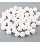 Galepromot 10Pcs White Rattle Balls Inserts for Animal Puppet Doll, Rattles and Plush Rings Repai...