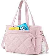 BAGSMART Lunch Bag Women Large Lunch Box Insulated Tote Bag with Multi-Pockets Quilted Puffy Tote...