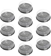 Luxshiny 10pcs Packing Box Cake Box Dessert Cake Containers with Lids Muffin Dome Cases Take Out ...