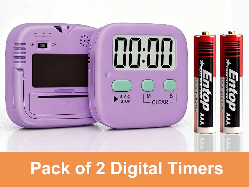 Pack of 2 Digital Timers