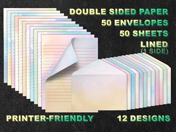 Watercolor mini Stationery Set Premium