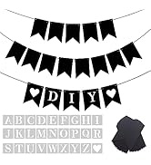 YUNSHANGMO DIY Black Custom Banner Kit, Funny Customize Your Party Banner Signs, Custom Text/Phra...