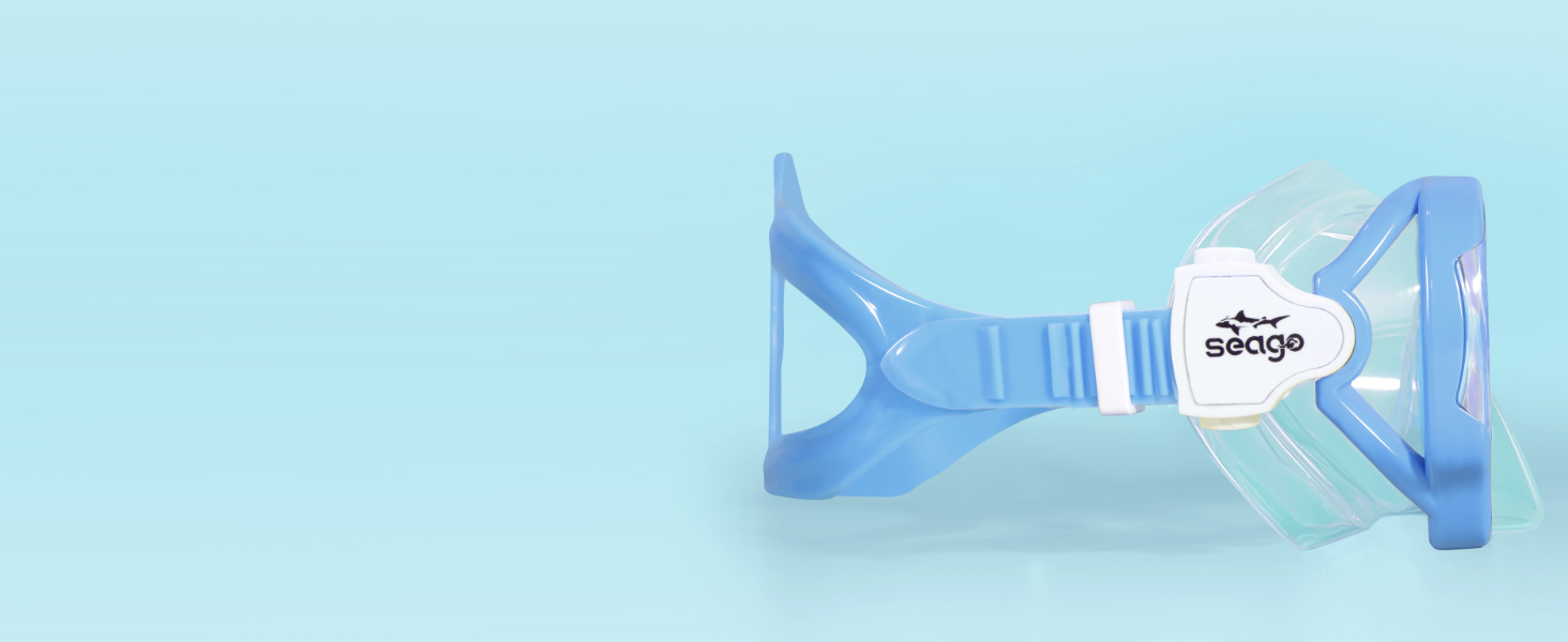 kids swim mask silicone skirt