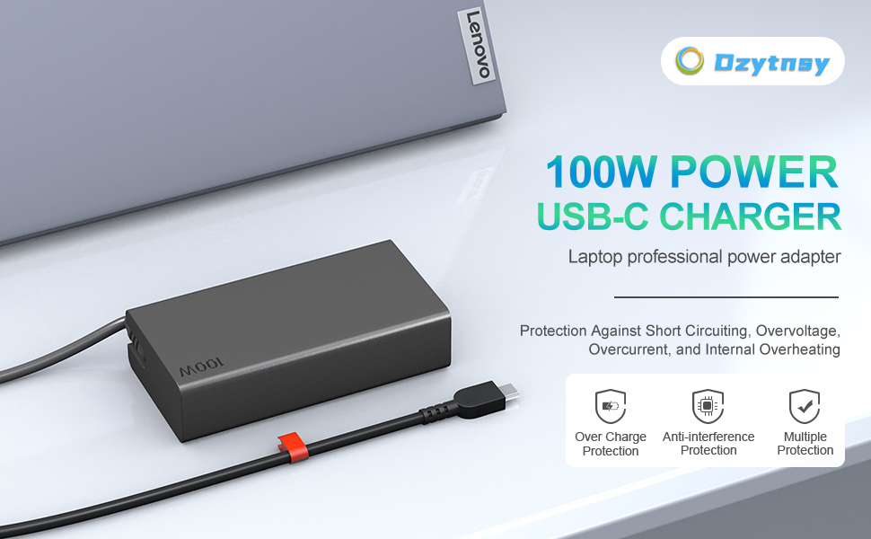 Lenovo 100W USB C Charger for Yoga ThinkBook