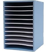 KeruRome Literature Organizer 11 Slots Office Mailbox Stackable Student Classroom Mailbox Storage...