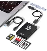 10Gbps CFexpress/XQD/SD Cards Reader 3-in-1 CFexpress Type B Card Readers Adapter XQD/SD Memory C...