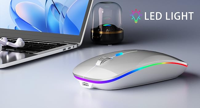 led wireless mouse bluetooth