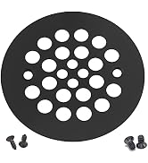 Artiwell 4-1/4“ Shower Strainer Drain Trim Set, Screw-in Shower Strainer Drain Cover, Plastic-Odd...