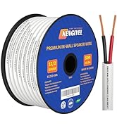 KENGIYEL 12/2 Speaker Wire (100 Feet) 12AWG Gauge in Wall Audio Speaker Wire, Fire Safety CL2 CL3...