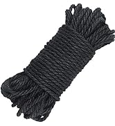 5mm Thick Twine,65 Feet Black Jute Twine,Natural Jute Rope