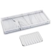 Bloss Counter Marble Tray and Soap Holder - 15.7" Silicone Bathroom Vanity Trays for Kitchen Coun...