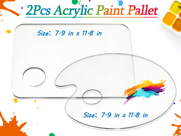 acrylic paint pallet