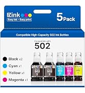 E-Z Ink 502 Ink Refill Bottles Compatible for Epson 502 Ink Refill Bottles T502 522 T522 High Cap...