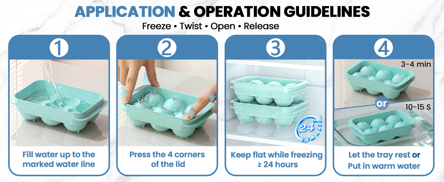 Crafted from food-grade, BPA-free, slow-melting ice cubes for cocktails, coffee, and more