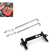 Pniwuno Adjustable Car Battery Hold Down Tray, Stainless Steel Secure Fixing Battery Crossbar Hol...