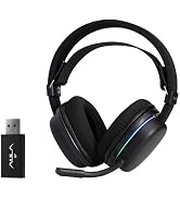 Aula G7 Wireless Gaming Headset, Surround Sound 10ms Low Latency, PC Headset with Detachable Nois...