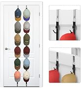 ETOWIFA Hat Rack for Door, Hat Holder over the Door Hats Organizer for Baseball Caps, Hat Hanger ...