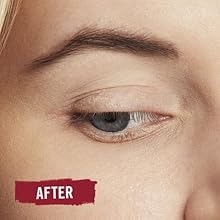 Close-up of woman's face after applying Rimmel Professional Eyebrow Pencil